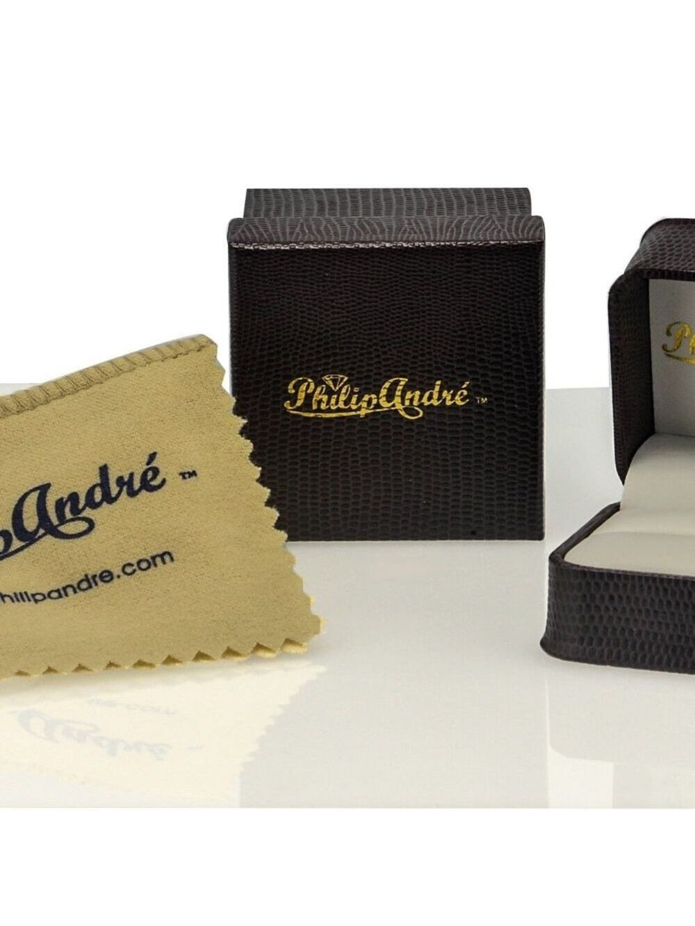 Philip Andre 18K Gold & Sterling Diamond Ring - Picture 6 of 6